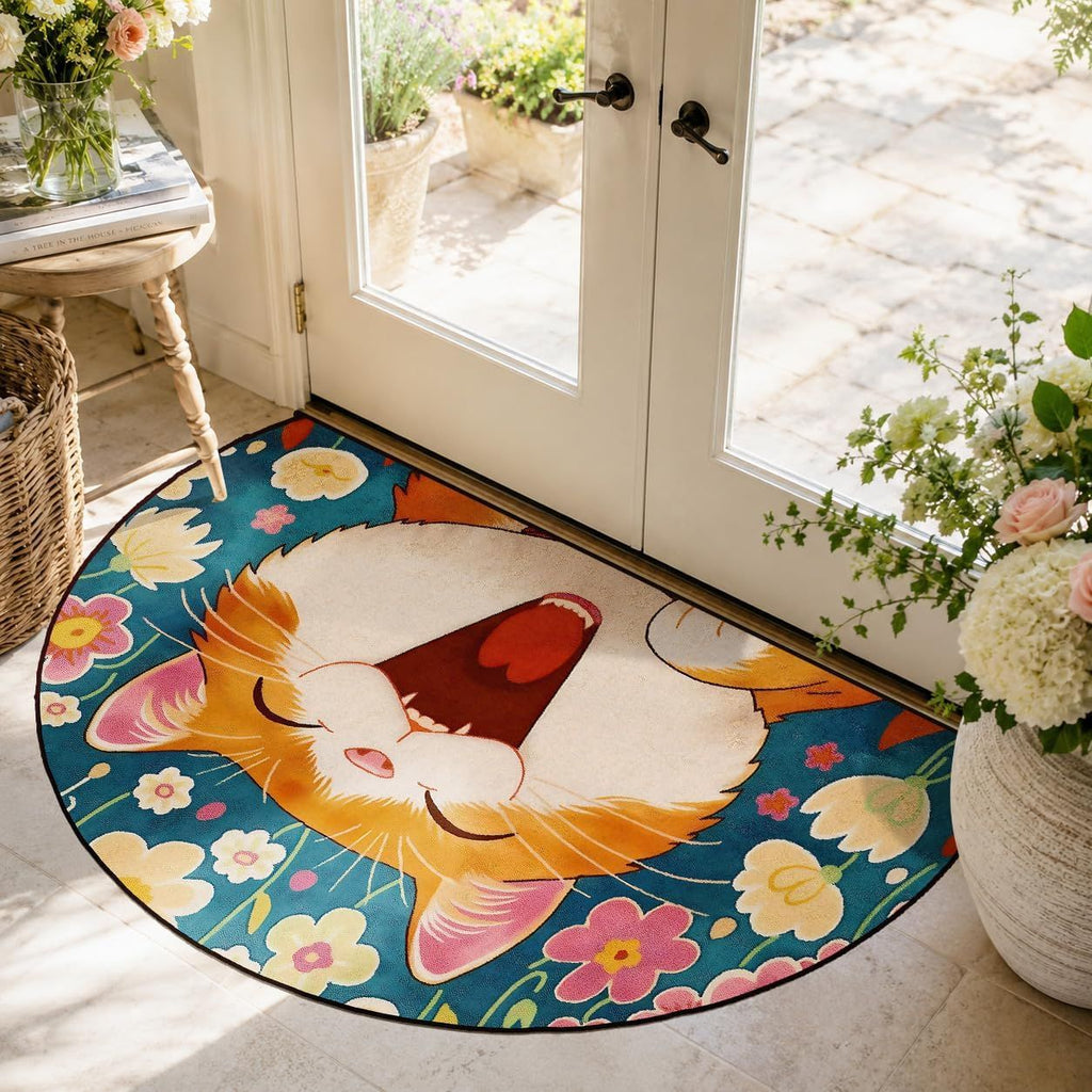 3D Vision Semi-Circular Floor Mat teemdrop