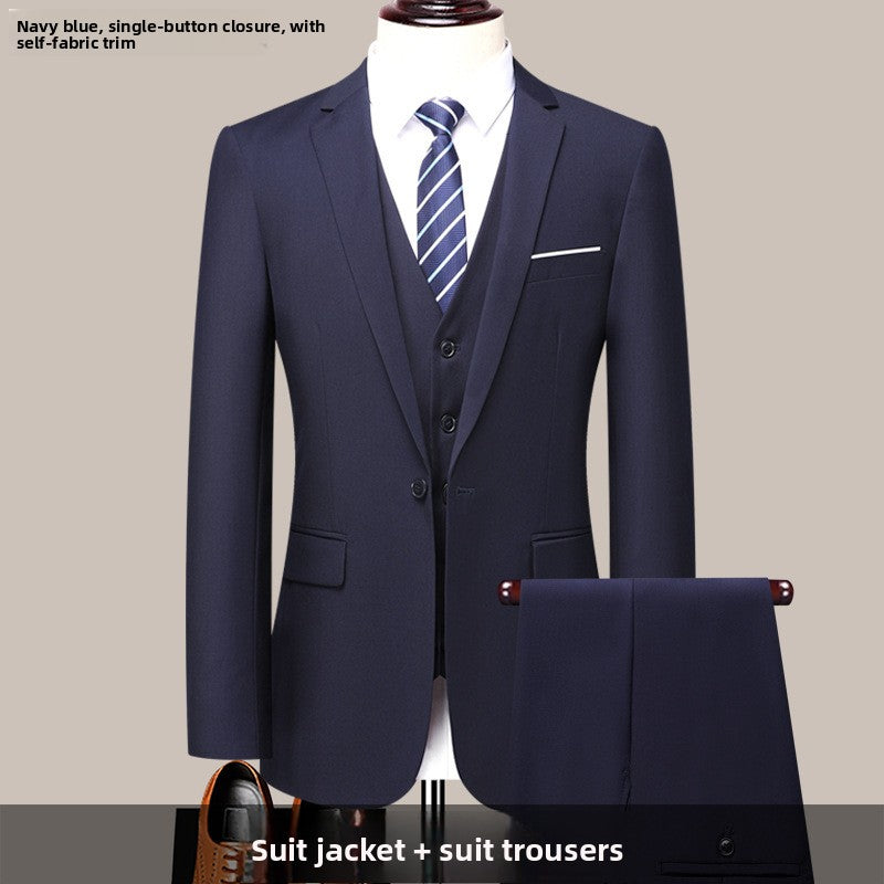 Men Slim Fit Notch Lapel Suit teemdrop