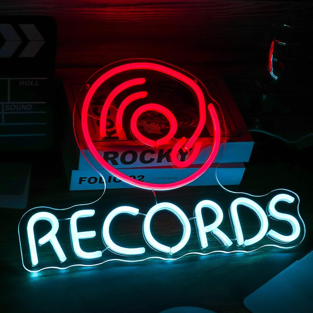 Record Player LED Neon Light Sign teemdrop