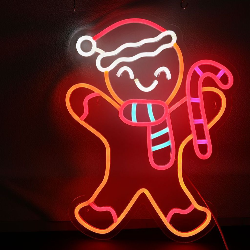 Dimmable LED Neon Light for Christmas Party Wall Decor USB Powered teemdrop
