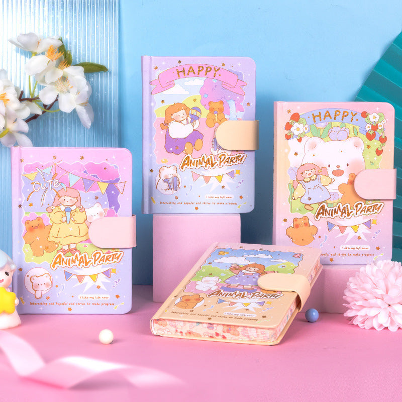 Cute Gilded Page Notebook Journal teemdrop