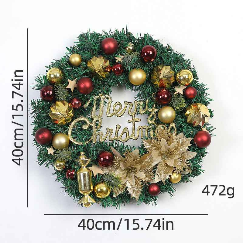 Christmas wreath decoration teemdrop