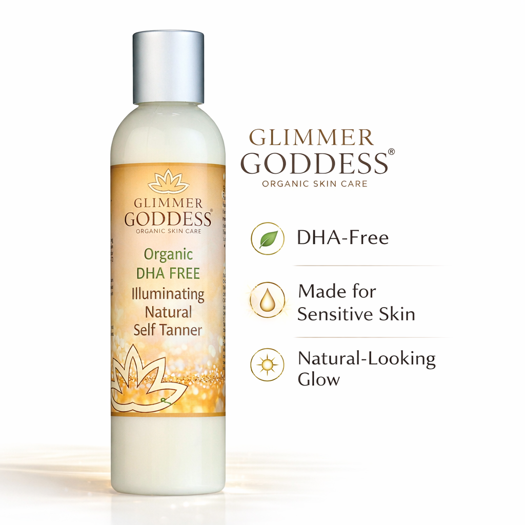 DHA Free Self Tanner for Sensitive Skin – Glow DC-Glimmer Goddess®
