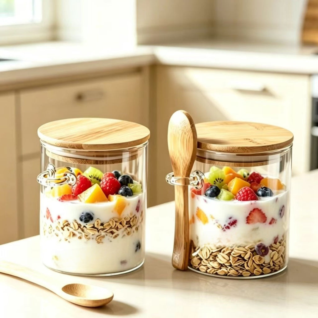 Glass Food Storage Jar