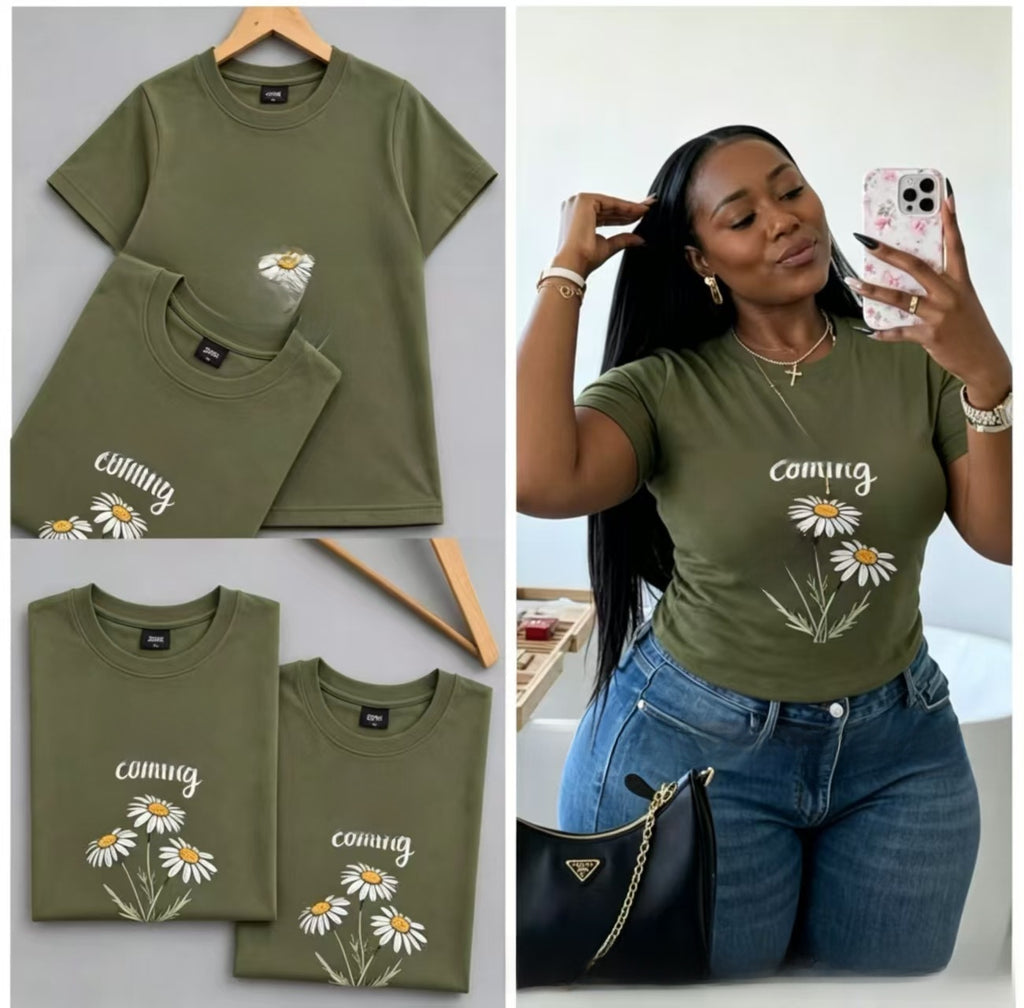 Cartoon-print top teemdrop