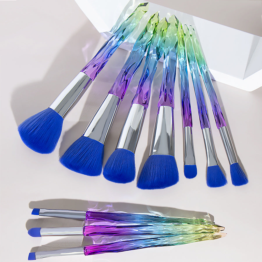 Ten diamond crystal makeup brushes teemdrop