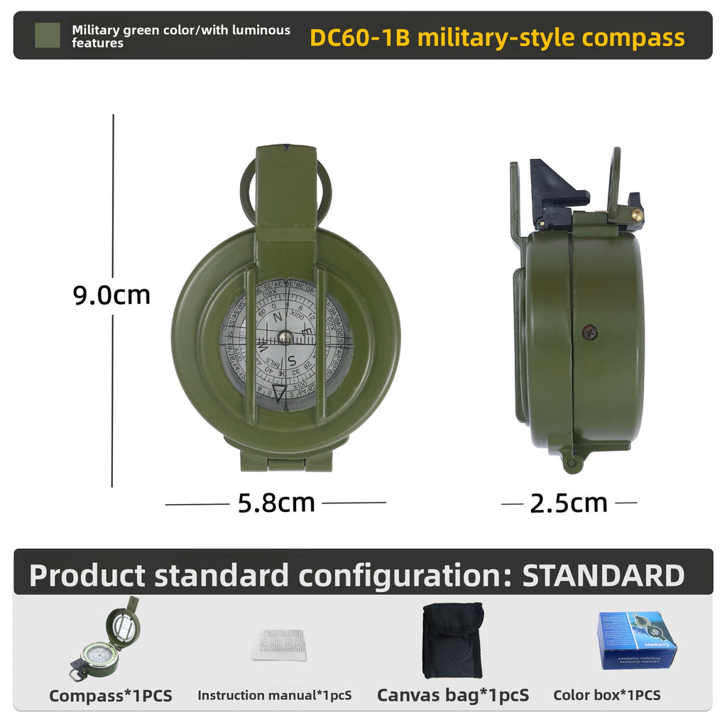 Multifunctional Outdoor Metal Compass