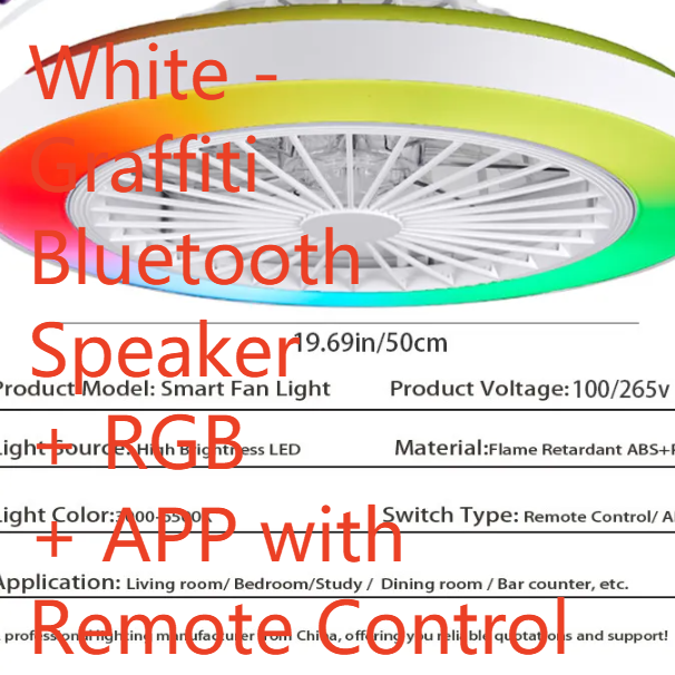 Modern  Smart Ceiling Fan Light