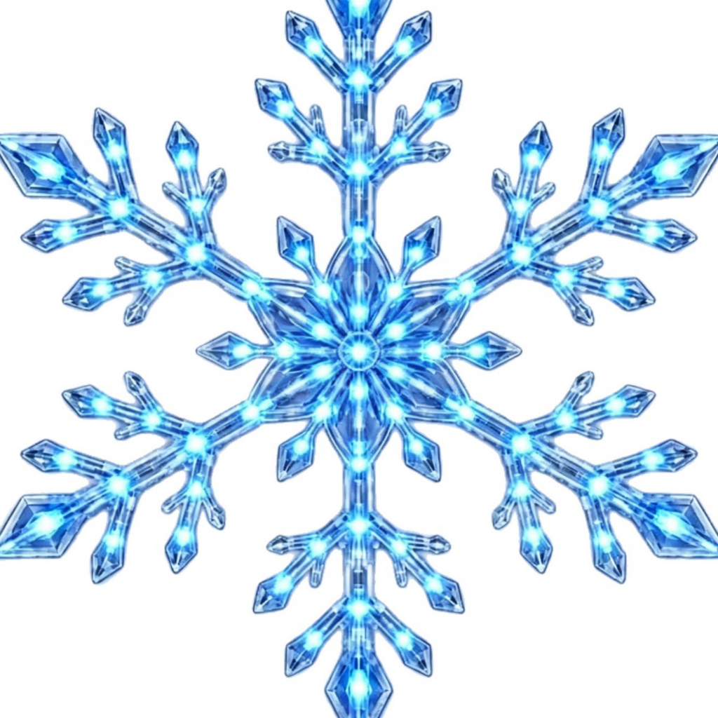 12PCS LED Snowflake Wall Lights Set teemdrop