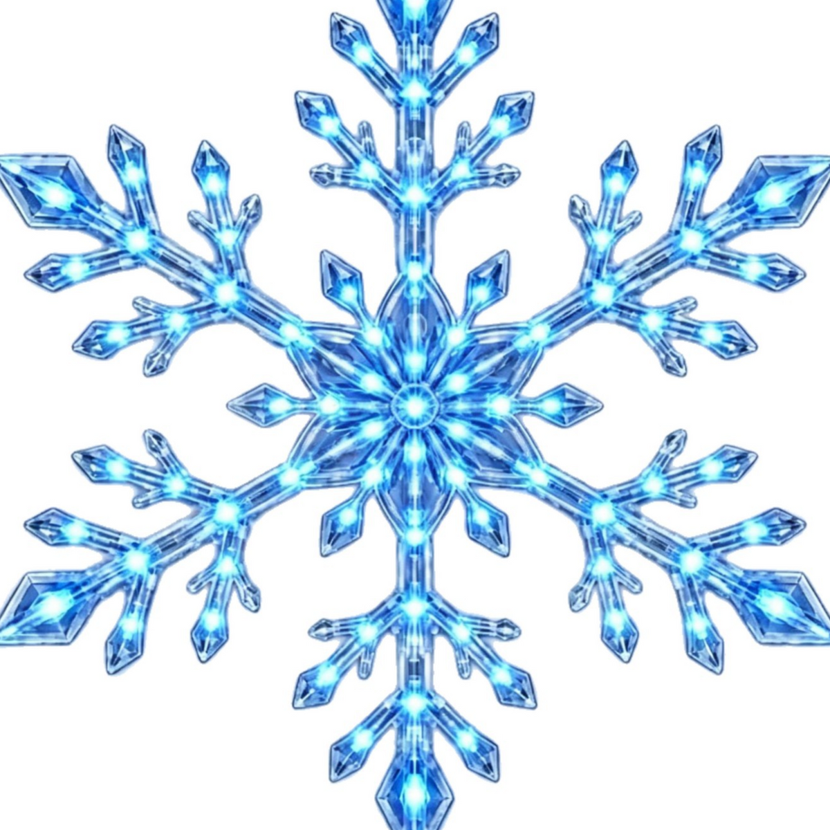 12PCS LED Snowflake Wall Lights Set teemdrop