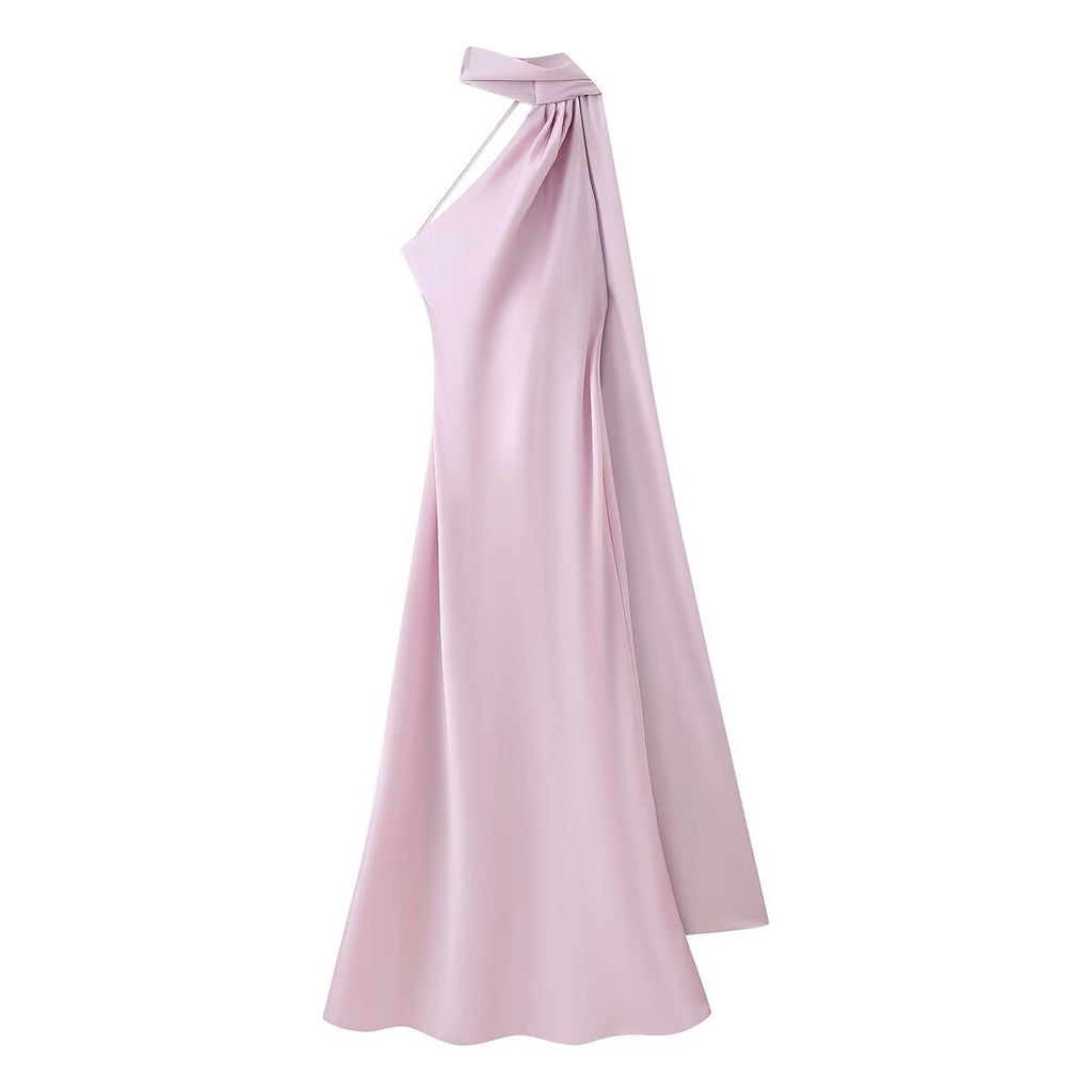 Elegant Halter Backless Slim Long Dress