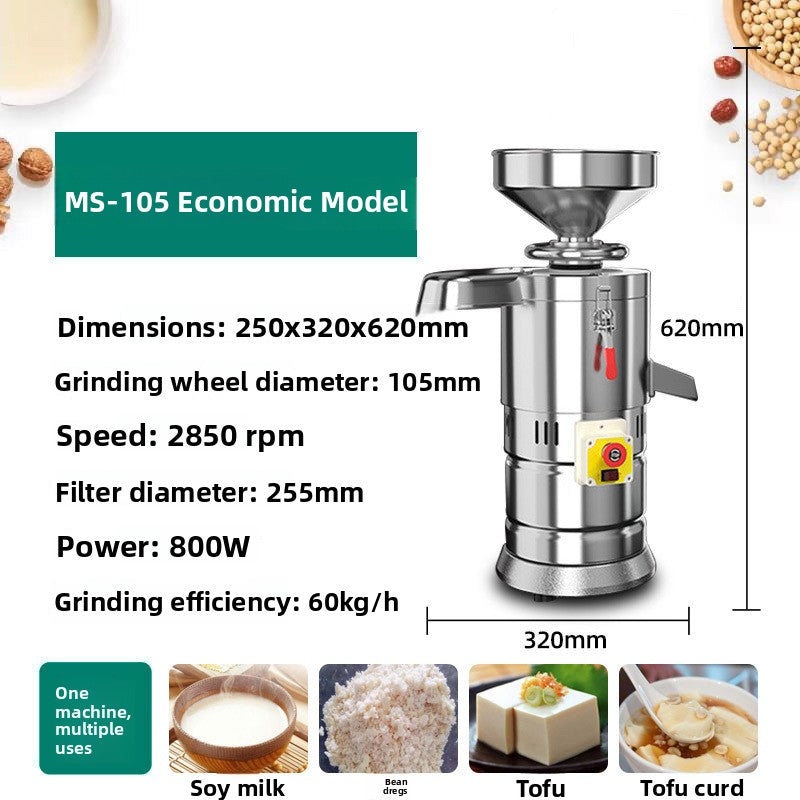 Commercial Automatic Soymilk and Tofu Pulping Machine teemdrop