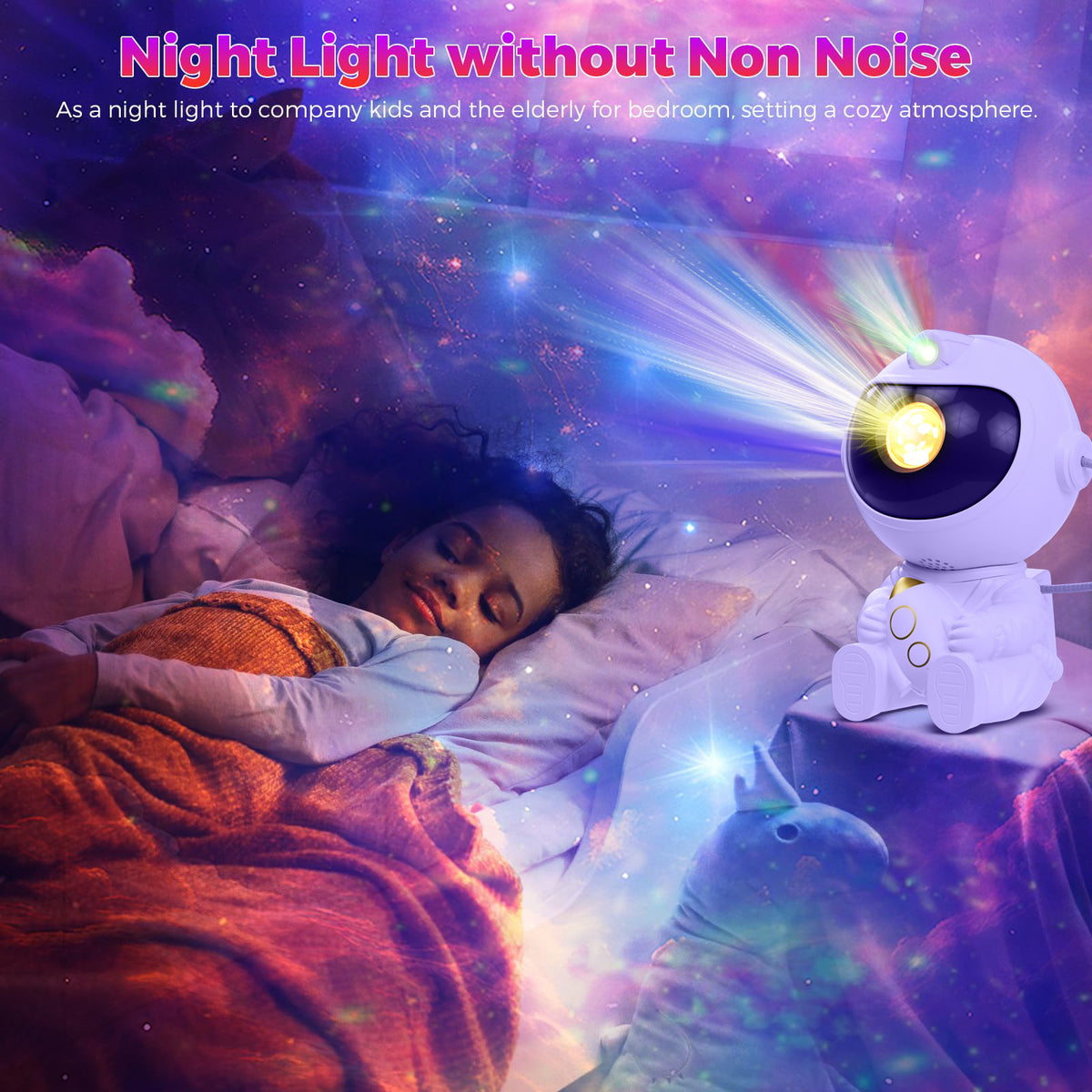 Astronaut Star Projection Night Light teemdrop