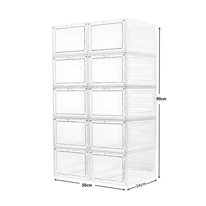 Transparent Stackable Shoe Storage Box