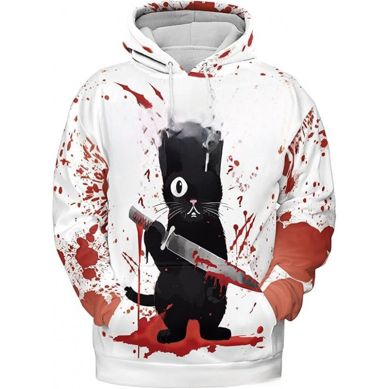 Men's long-sleeved pullover hoodie teemdrop